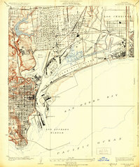Download a high-resolution, GPS-compatible USGS topo map for Wilmington, CA (1931 edition)