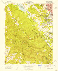 Download a high-resolution, GPS-compatible USGS topo map for Woodside, CA (1954 edition)