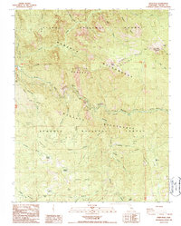 Download a high-resolution, GPS-compatible USGS topo map for Wren Peak, CA (1987 edition)