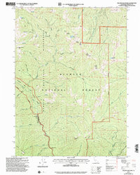 Download a high-resolution, GPS-compatible USGS topo map for Yellow Dog Peak, CA (2004 edition)