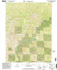 Download a high-resolution, GPS-compatible USGS topo map for Yellowjacket Mountain, CA (2003 edition)