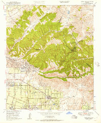 Download a high-resolution, GPS-compatible USGS topo map for Yorba Linda, CA (1957 edition)
