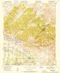 Download a high-resolution, GPS-compatible USGS topo map for Yorba Linda, CA (1950 edition)