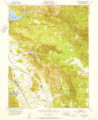 Download a high-resolution, GPS-compatible USGS topo map for Yountville, CA (1952 edition)