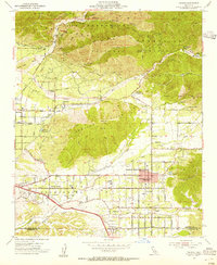 Download a high-resolution, GPS-compatible USGS topo map for Yucaipa, CA (1955 edition)