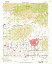 Download a high-resolution, GPS-compatible USGS topo map for Yucaipa, CA (1968 edition)