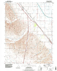 preview thumbnail of historical topo map of Yolo County, CA in 1992