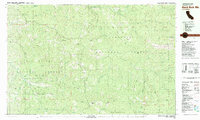 preview thumbnail of historical topo map of Trinity County, CA in 1981
