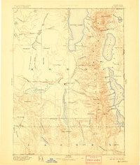 1892 Map of Alturas, 1906 Print