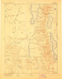 1892 Map of Alturas, 1911 Print