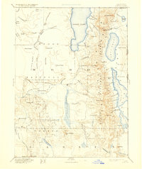 1892 Map of Alturas, 1931 Print