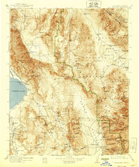 preview thumbnail of historical topo map of Inyo County, CA in 1913