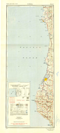 1949 Map of Eureka, 1951 Print