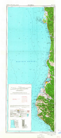 1958 Map of Eureka, 1967 Print