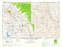 1960 Map of Fresno