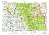 Download a high-resolution, GPS-compatible USGS topo map for Fresno, CA (1974 edition)