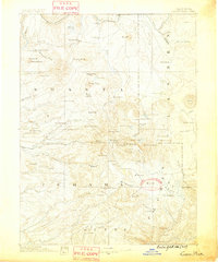 1886 Map of Lassen Peak