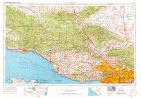preview thumbnail of historical topo map of Los Angeles, CA in 1959