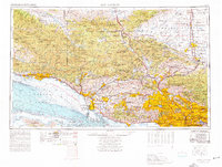 Download a high-resolution, GPS-compatible USGS topo map for Los Angeles, CA (1977 edition)