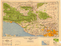 preview thumbnail of historical topo map of Los Angeles, CA in 1949