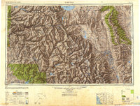 1947 Map of Mariposa, 1948 Print