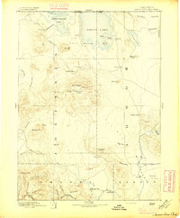 1892 Map of Modoc Lava Bed, 1896 Print