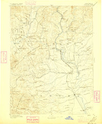 1894 Map of Red Bluff, 1896 Print