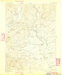 1894 Map of Red Bluff, 1902 Print