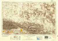 1953 Map of San Bernardino, 1954 Print