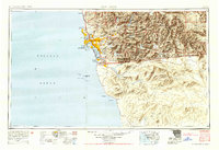 Download a high-resolution, GPS-compatible USGS topo map for San Diego, CA (1954 edition)