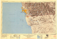 Download a high-resolution, GPS-compatible USGS topo map for San Diego, CA (1954 edition)