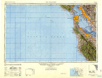 1947 Map of San Francisco, 1948 Print