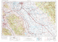 1962 Map of Airport, CA, 1977 Print