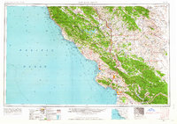 1956 Map of San Luis Obispo, 1963 Print