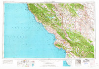 1956 Map of San Luis Obispo, 1967 Print
