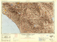 Download a high-resolution, GPS-compatible USGS topo map for Santa Ana, CA (1949 edition)