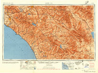 Download a high-resolution, GPS-compatible USGS topo map for Santa Ana, CA (1956 edition)