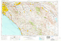 Download a high-resolution, GPS-compatible USGS topo map for Santa Ana, CA (1971 edition)