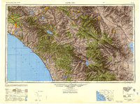 Download a high-resolution, GPS-compatible USGS topo map for Santa Ana, CA (1949 edition)