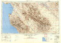 Download a high-resolution, GPS-compatible USGS topo map for Santa Cruz, CA (1955 edition)