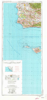 preview thumbnail of historical topo map of Santa Maria, CA in 1956