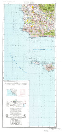 Download a high-resolution, GPS-compatible USGS topo map for Santa Maria, CA (1979 edition)