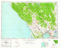 preview thumbnail of historical topo map of Santa Rosa, CA in 1962