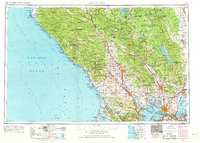1958 Map of Esparto, CA, 1968 Print