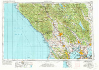 Download a high-resolution, GPS-compatible USGS topo map for Santa Rosa, CA (1973 edition)