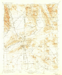 1915 Map of Randsburg, CA, 1933 Print
