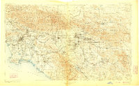 1901 Map of Southern California Sheet No. 1, 1910 Print