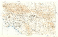 historical topo map of California, United States in 1901