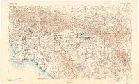 1901 Map of Southern California Sheet No. 1, 1921 Print