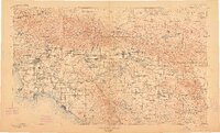 1901 Map of Southern California Sheet No. 1, 1912 Print